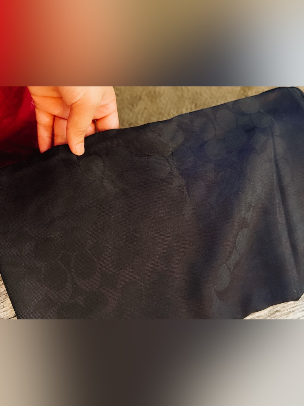 black Scarf with Detail